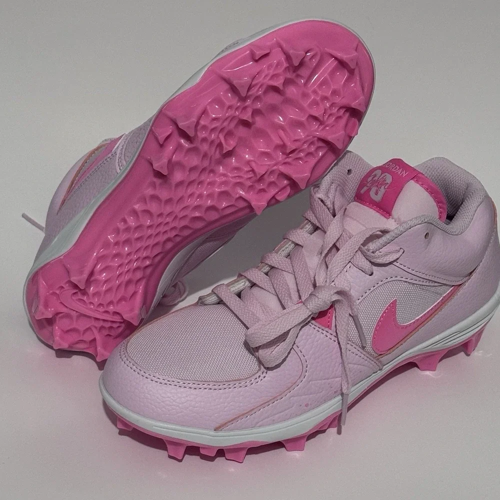 Nike Air Jordan Stadium 90 Cleat Pink Foam Football Men's Size 8 $135